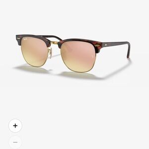 Ray-Ban Clubmaster Sunglasses RB3016 Clubmaster Flash Lenses
